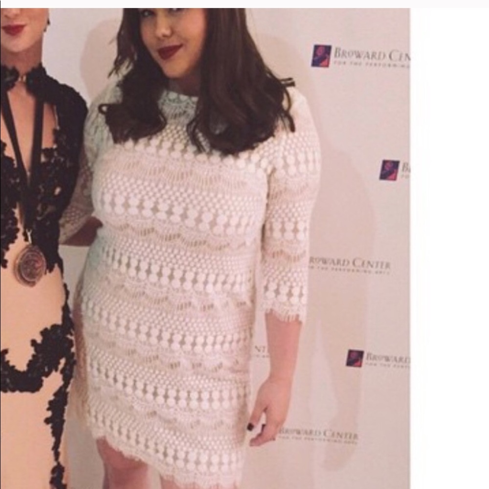 White lace dress